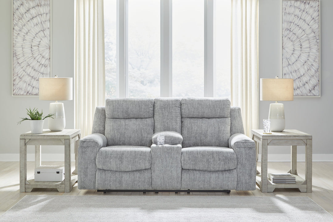 Buntington Reclining Loveseat with Console