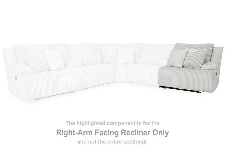 Top Tier Reclining Sectional with Chaise