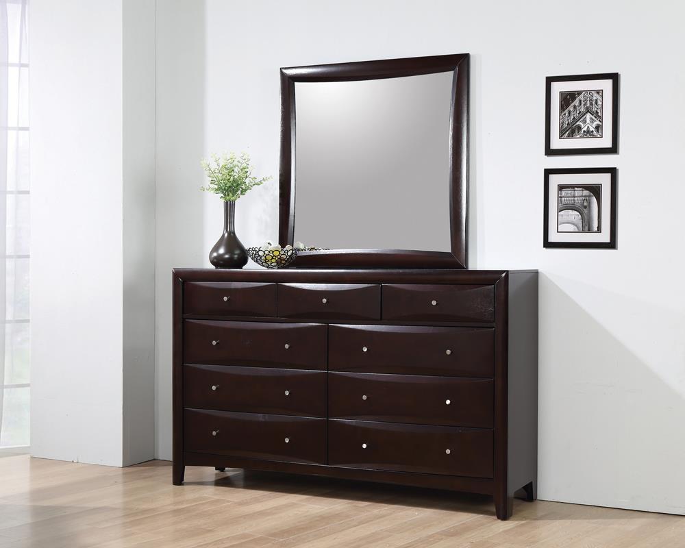 Phoenix Transitional Deep Cappuccino Mirror