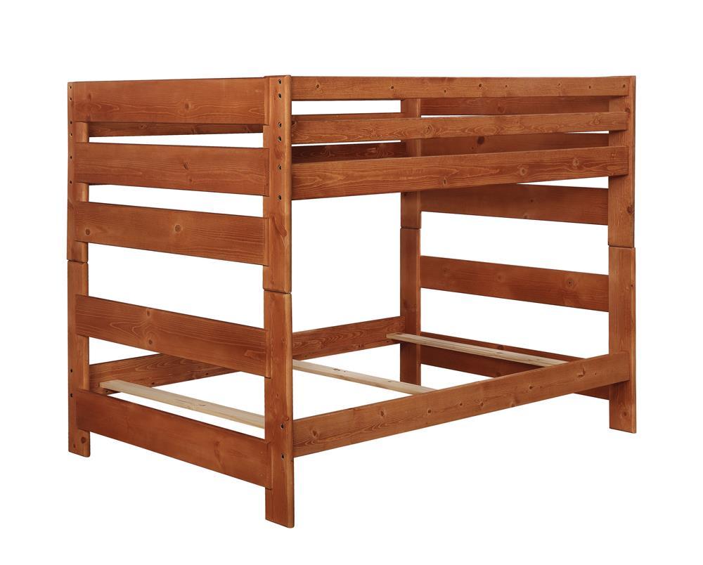 Wrangle Hill Amber Wash Full-over-Full Bunk Bed