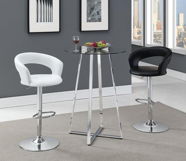 Rec Room Adjustable Bar Stool White