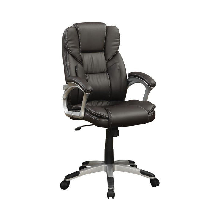 Transitional Dark Brown Office Chair