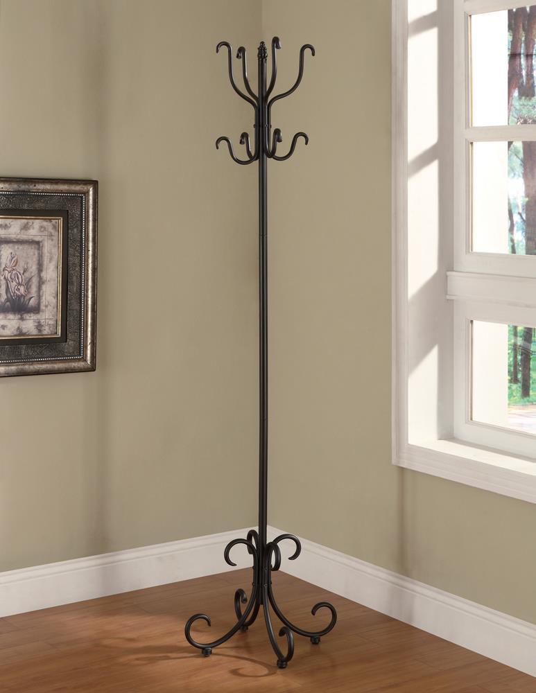 Traditional Black Coat Rack