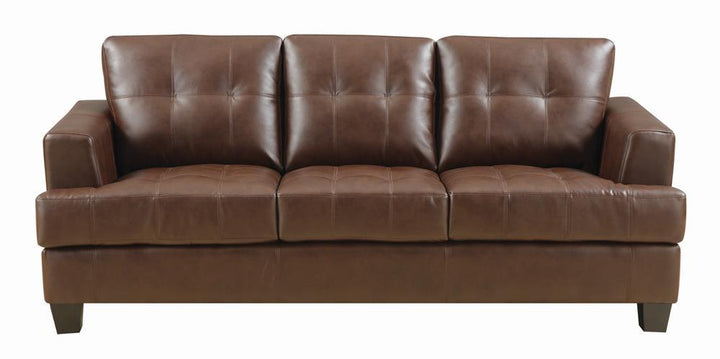 Samuel Transitional Dark Brown Sofa