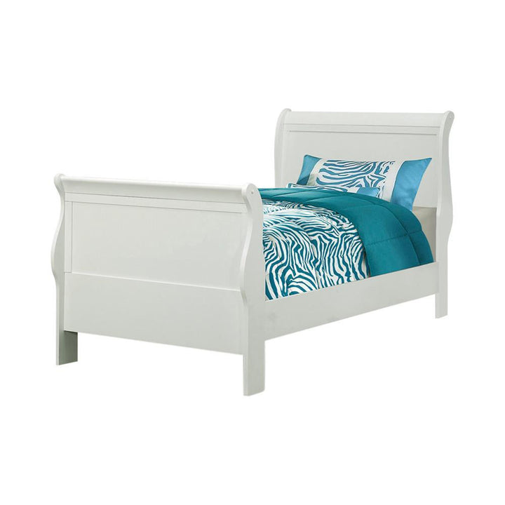 Louis Philippe Traditional Youth White Twin Bed