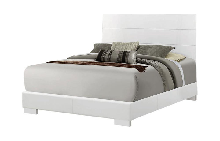 Felicity Contemporary White California King Bed