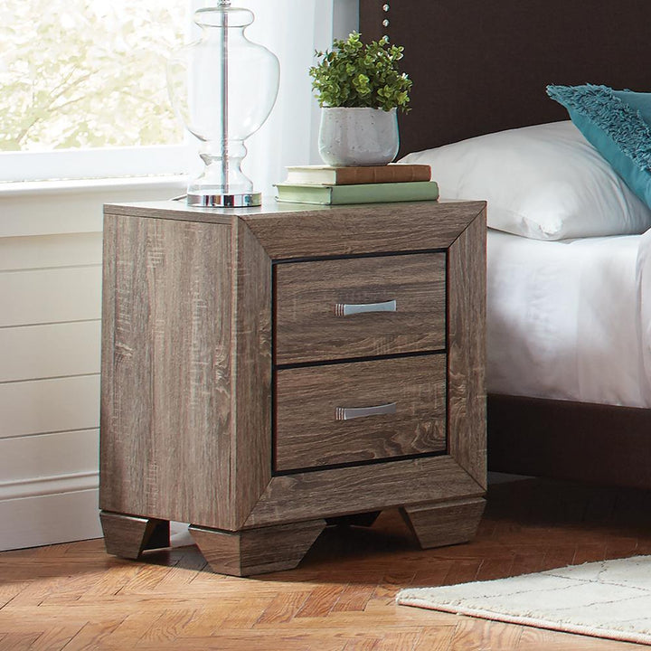 Kauffman Transitional Two-Drawer Nightstand