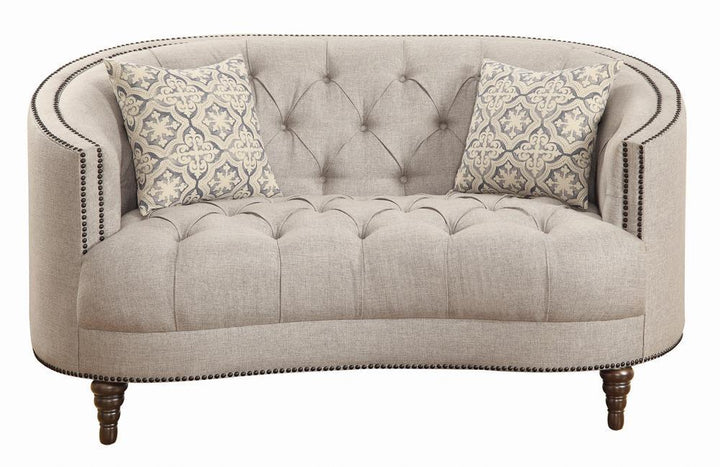 Avonlea Traditional Beige Loveseat