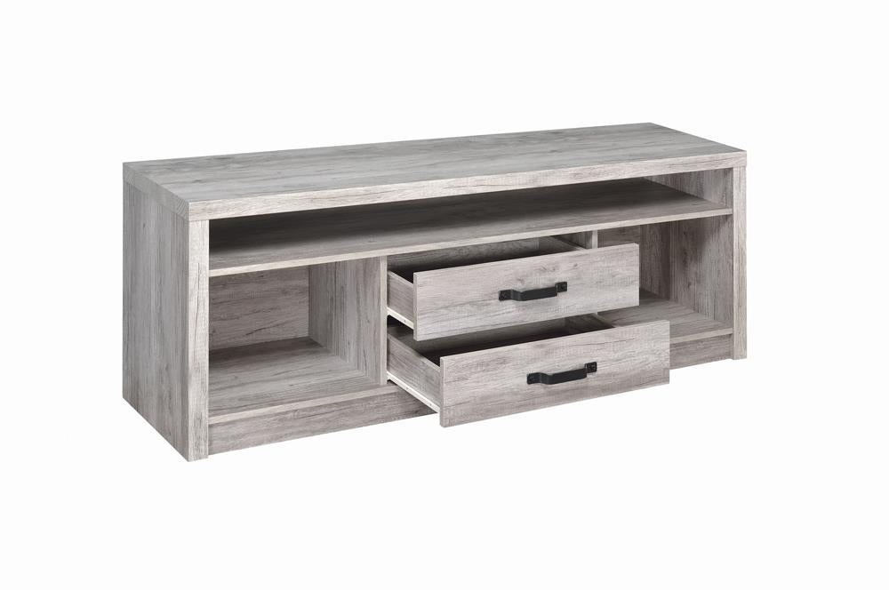 Modern Grey Driftwood TV Console