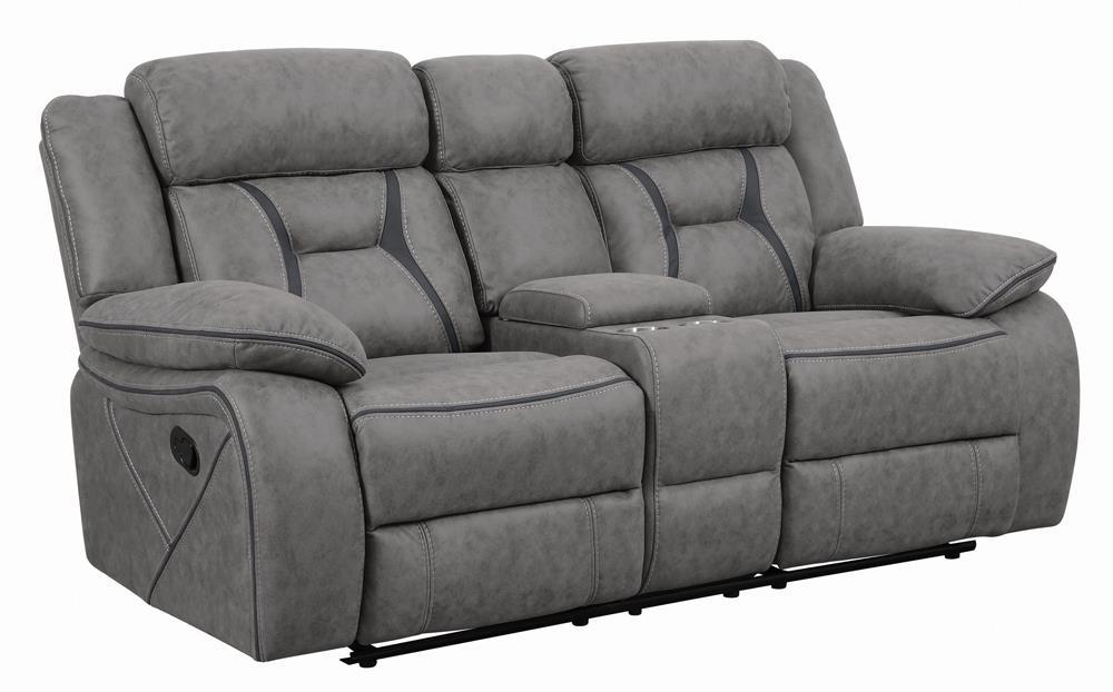 Houston Casual Stone Motion Loveseat