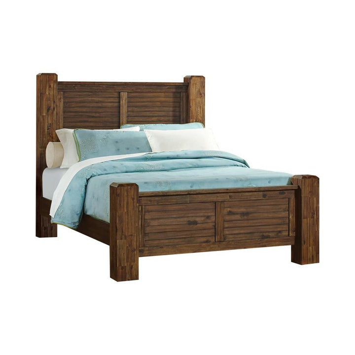 Sutter Creek Rustic Vintage Bourbon Queen Bed