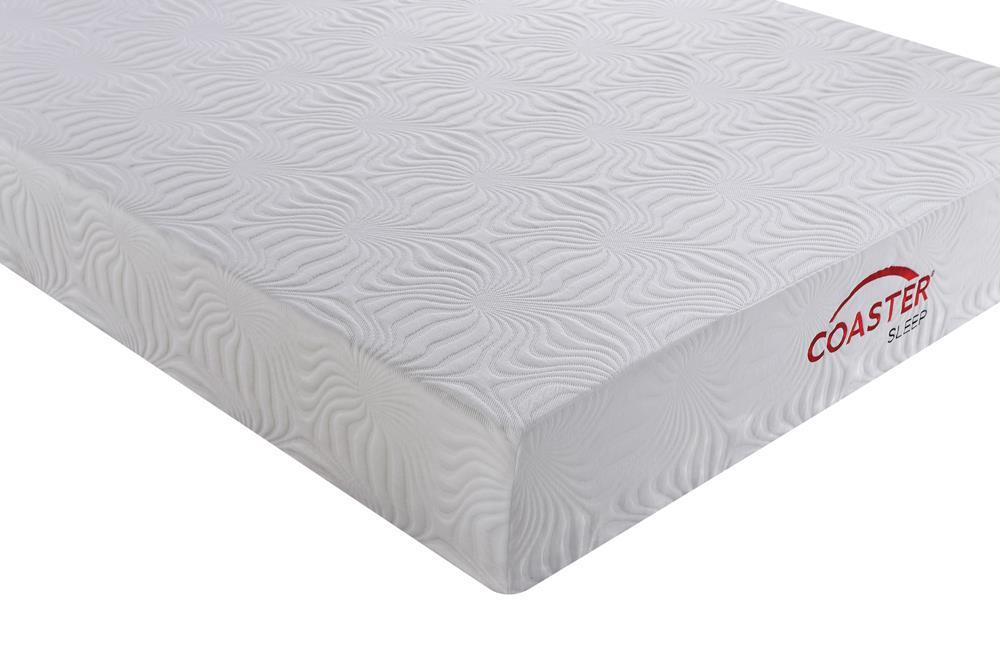 Key White 10-Inch California King Memory Foam Mattress