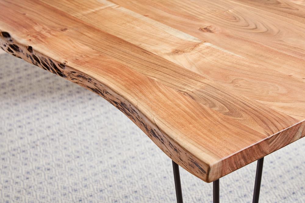 Industrial Natural Acacia Dining Table