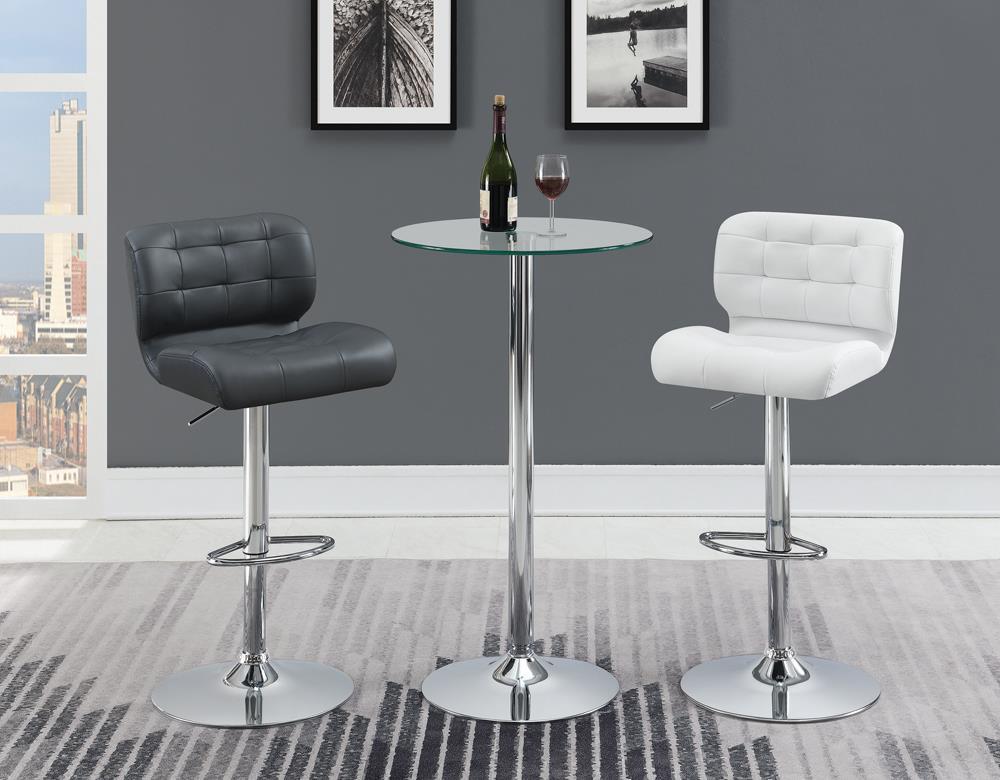 G120341 Contemporary Chrome Bar Table