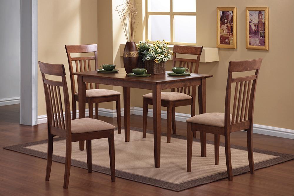 G150430 Casual Chestnut Five-Piece Dining Set