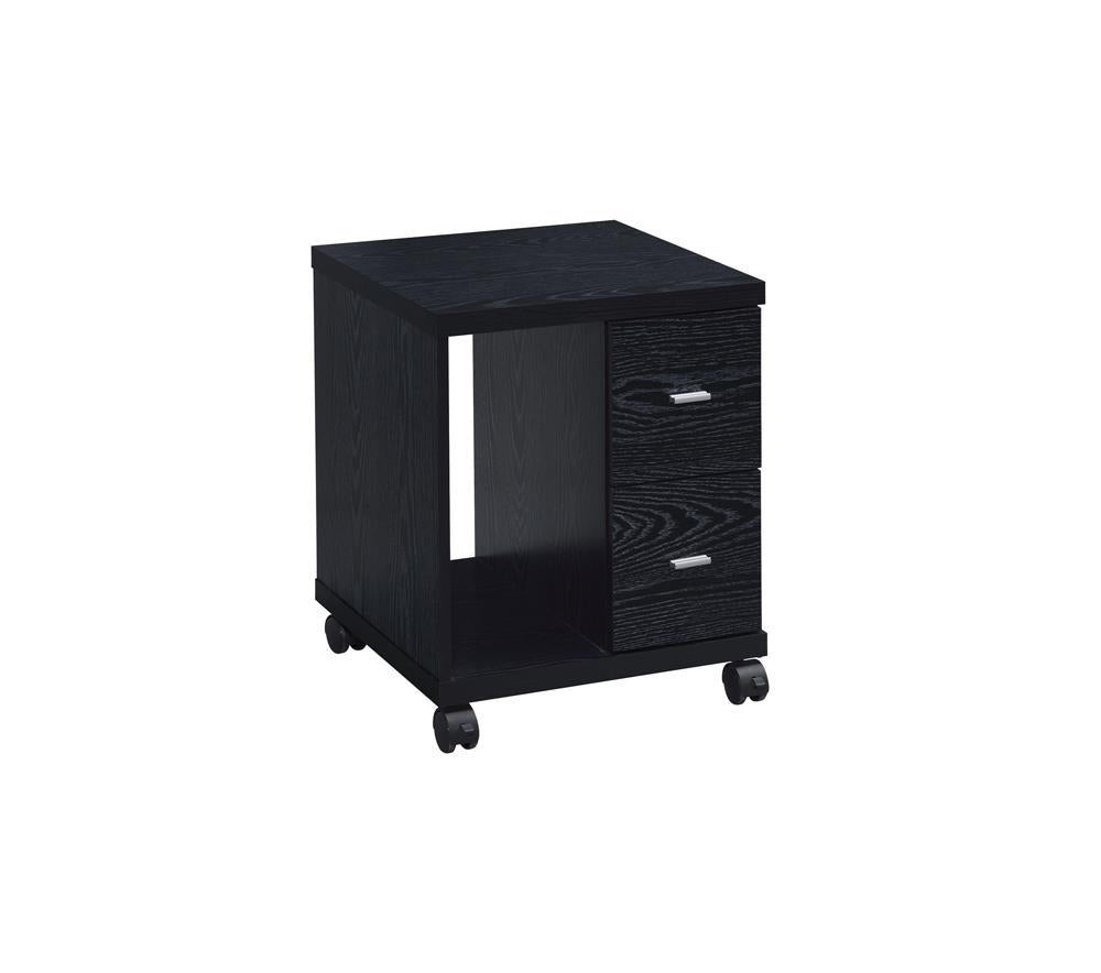 G800822 Contemporary Black Oak CPU Stand