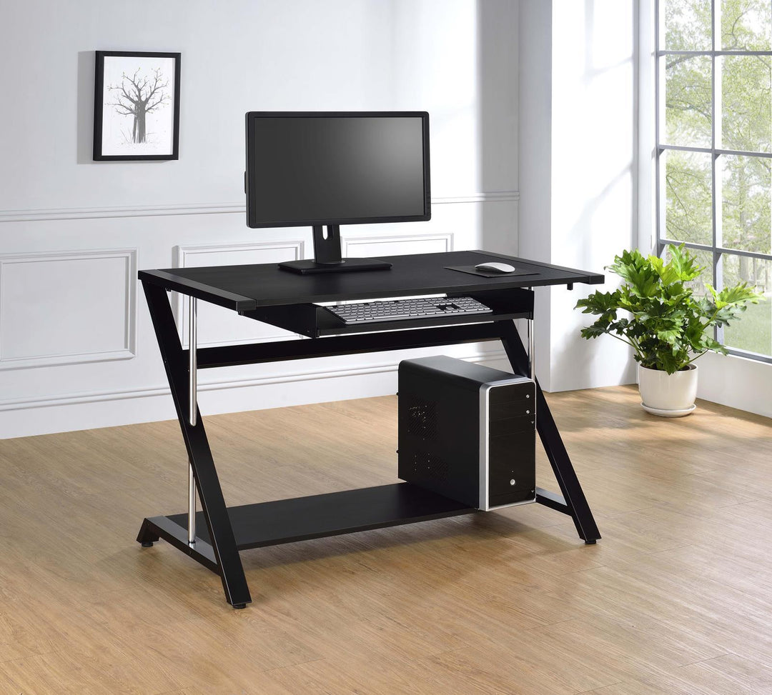 G800222 Contemporary Black Computer Desk