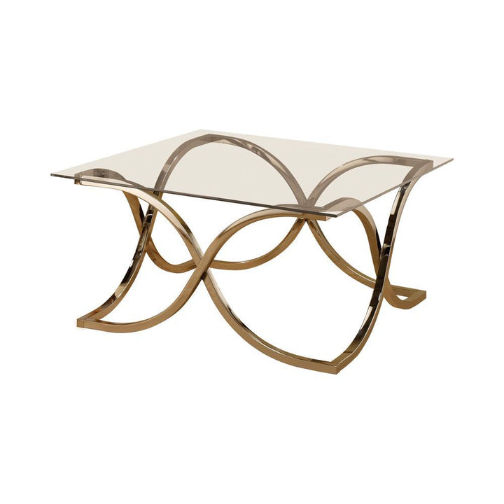 G701918 Contemporary Nickel Coffee Table