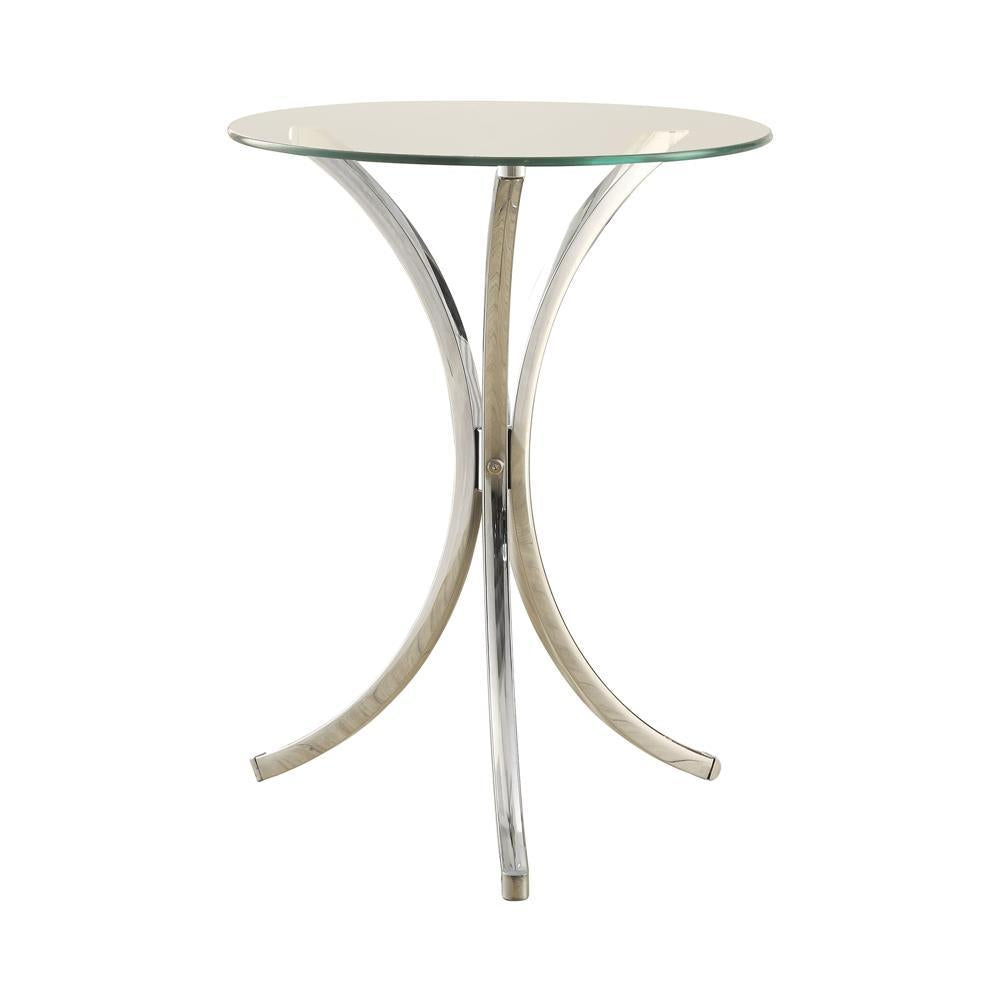 G902869 Contemporary Chrome Snack Table