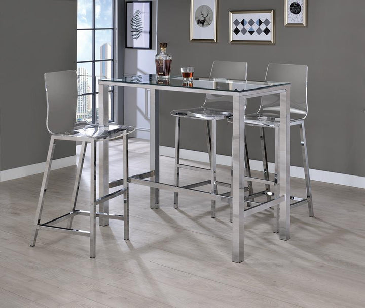 G100295 Contemporary Clear Acrylic Bar Stool