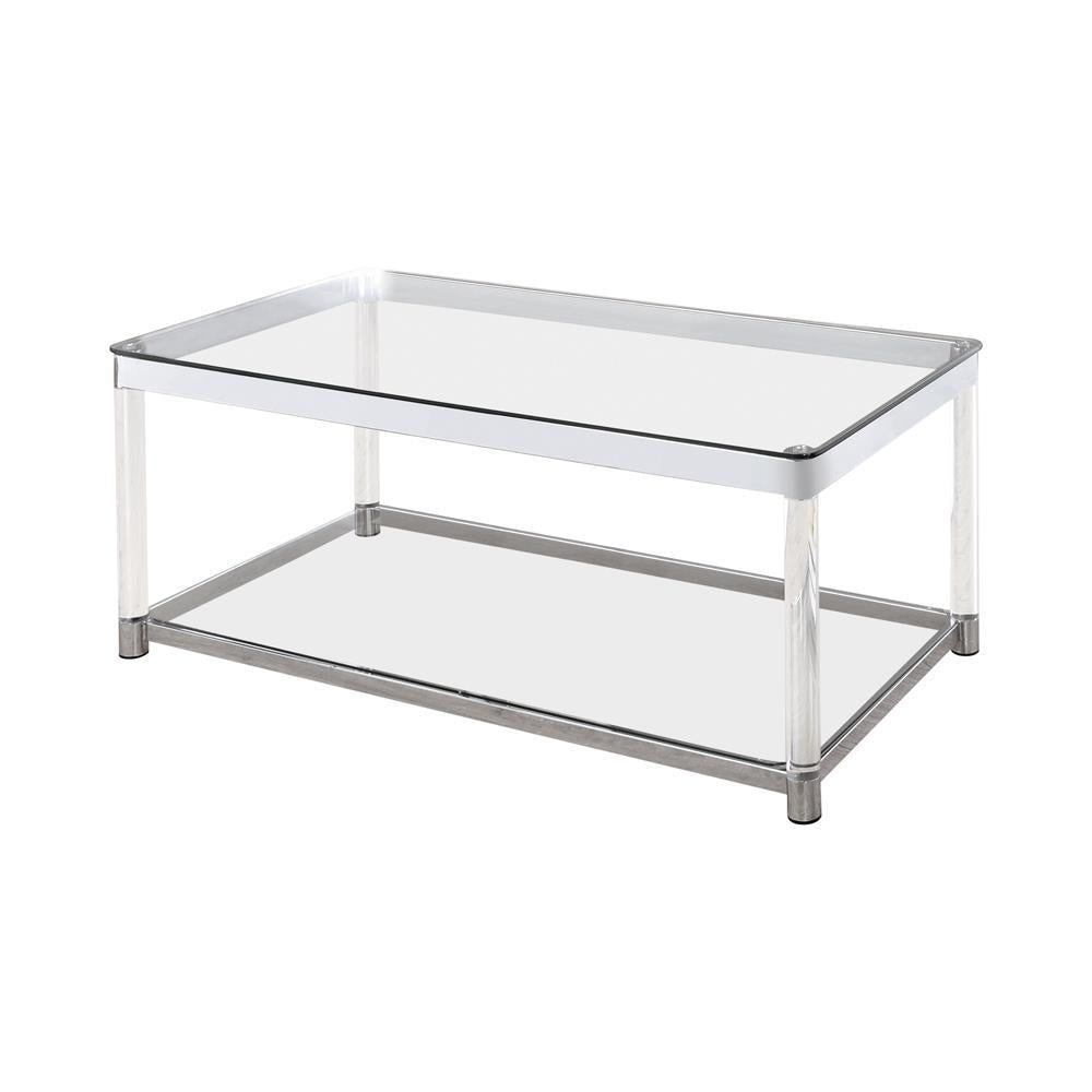 G720748 Contemporary Chrome Coffee Table