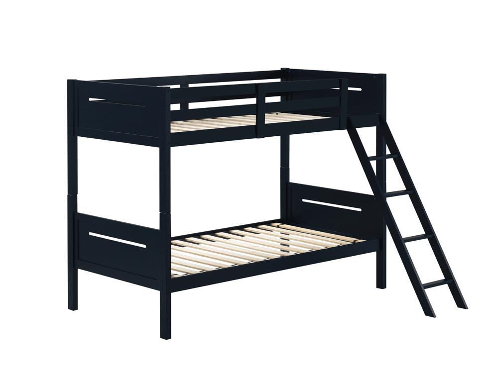 405051BLU TWIN/TWIN BUNK BED