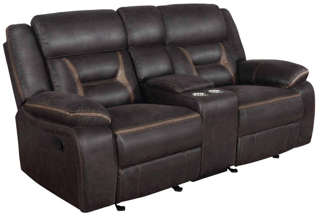 651355 GLIDER LOVESEAT W/ CONSOLE