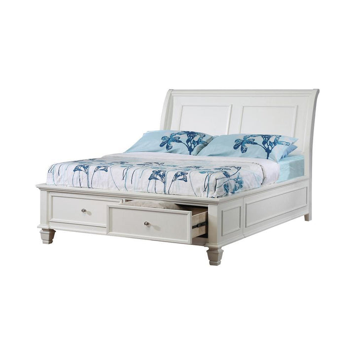 Selena Coastal White Twin Bed