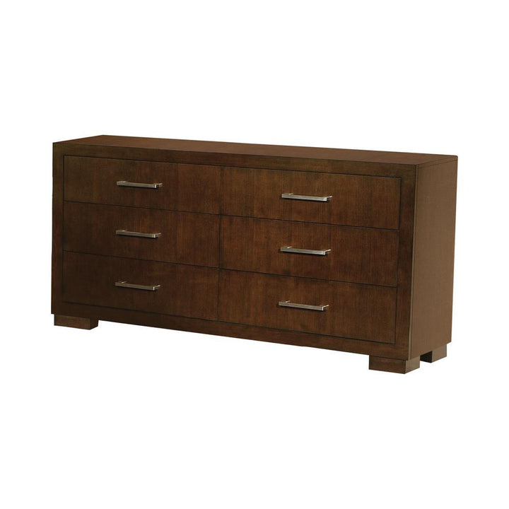 Jessica Cappuccino Six-Drawer Dresser