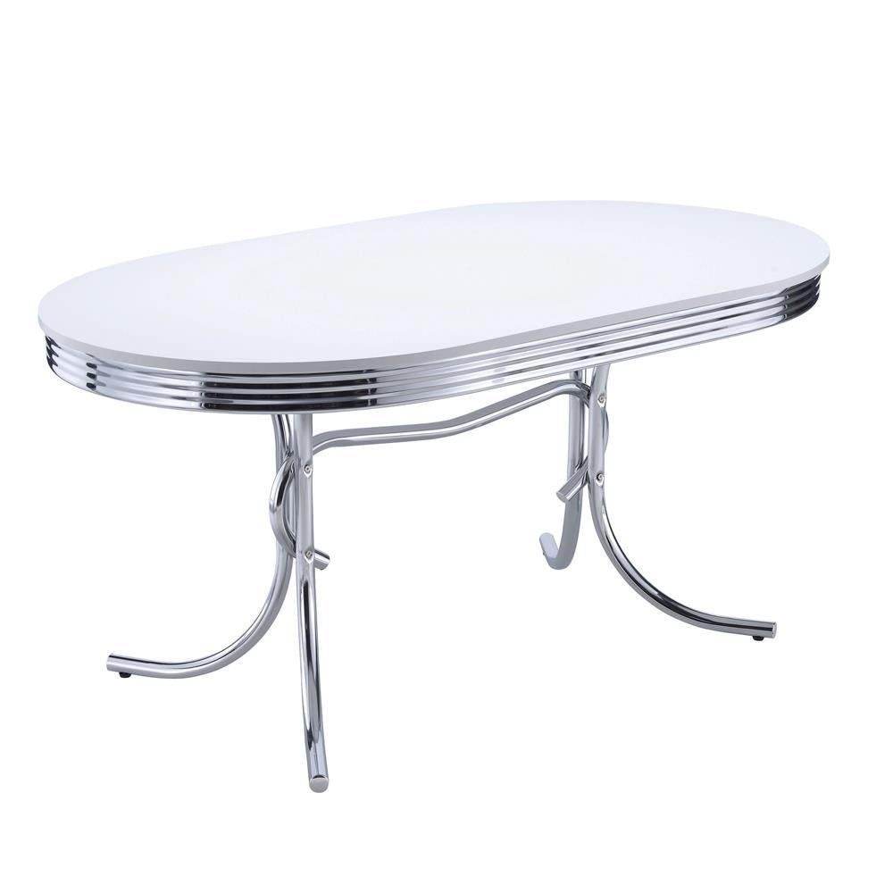 Retro Collection White Dining Table