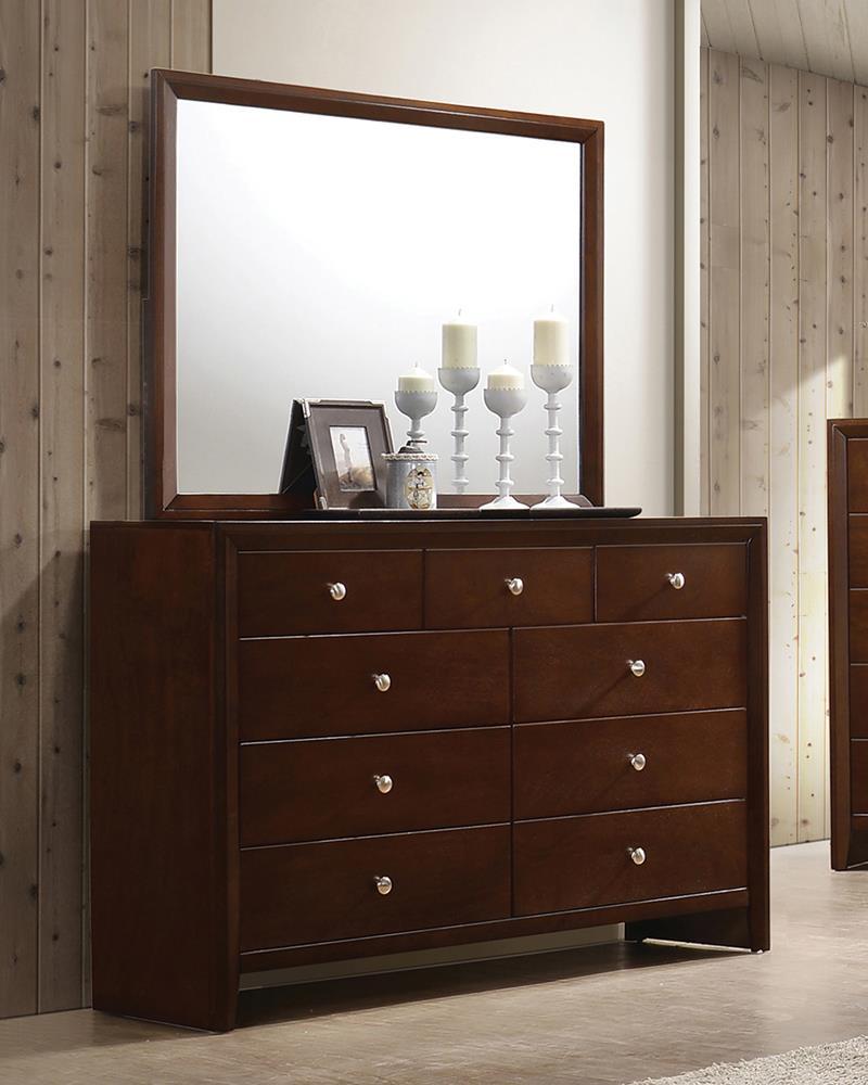 Serenity Rich Merlot Nine-Drawer Dresser