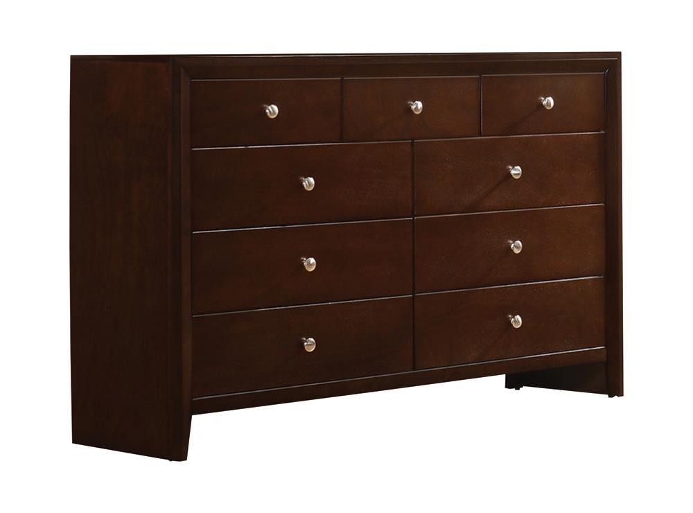 Serenity Rich Merlot Nine-Drawer Dresser