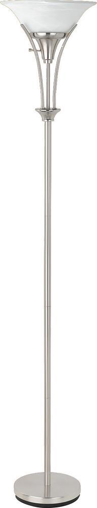 Transitional Silver Floor Lamp