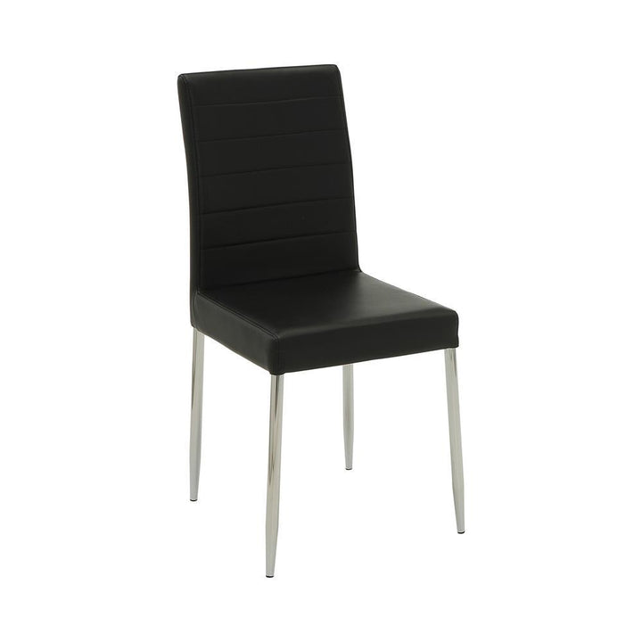 Vance Black and Chrome Dining Chair