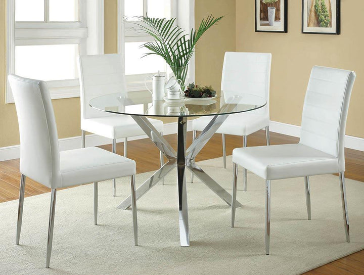 Vance Contemporary Chrome Dinette Table