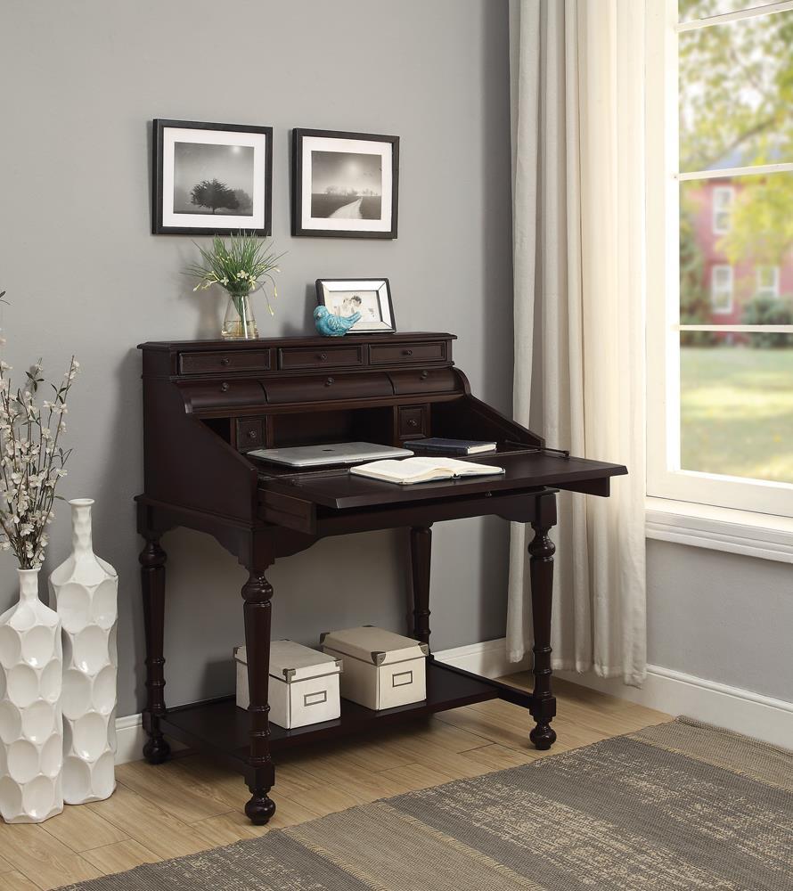 Warm Brown Secretary Desk