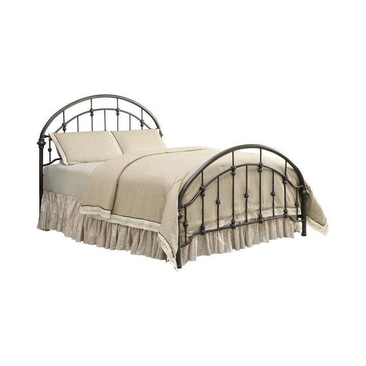 Maywood Transitional Black Metal Eastern King Bed