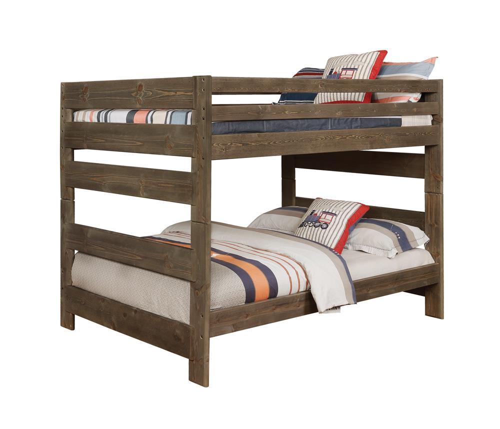 Wrangle Hill Gun Smoke Full/Full Bunk Bed