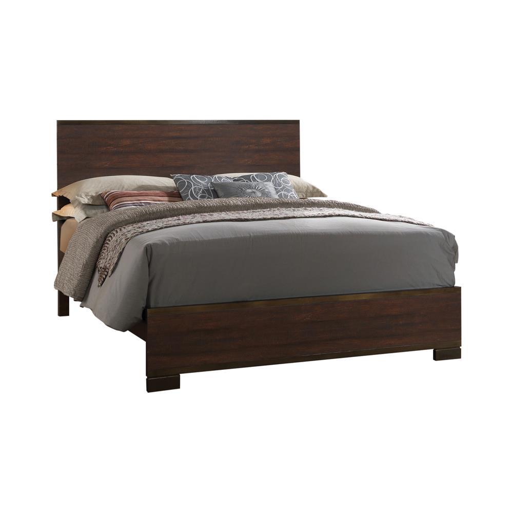 Edmonton Transitional Rustic Tobacco Queen Bed