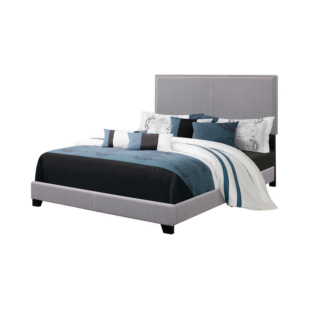 Boyd Upholstered Grey California King Bed