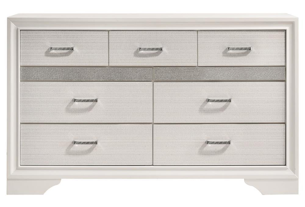 Miranda Modern Seven-Drawer Dresser With Hidden Jewelry Tray