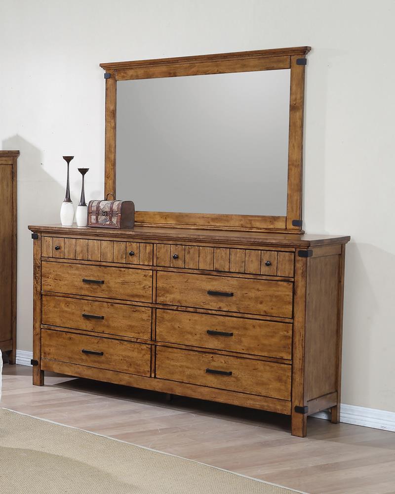 Brenner Rustic Honey Eight-Drawer Dresser