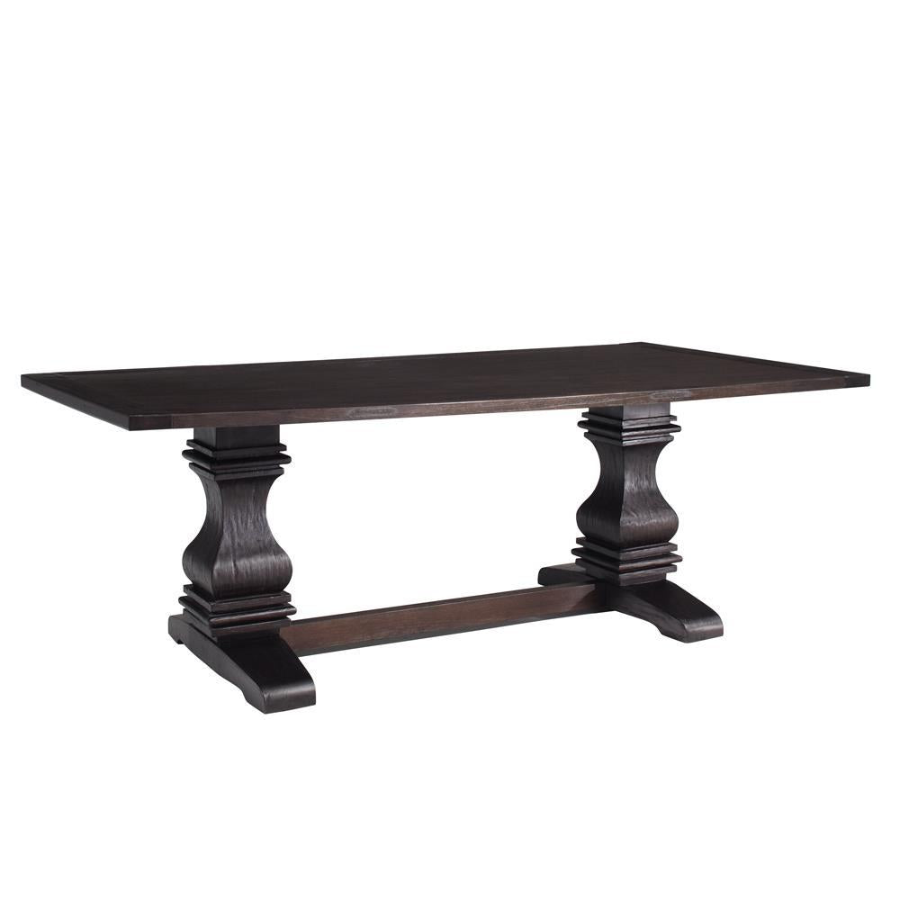 Parkins Traditional Rustic Espresso Dining Table