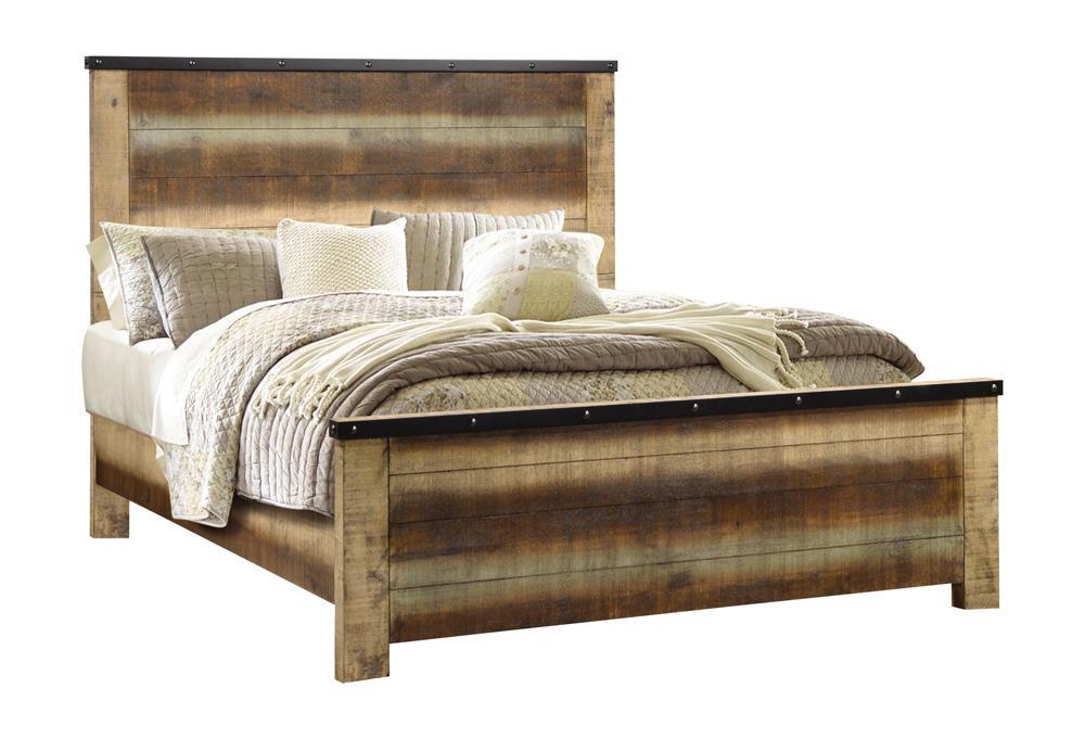 Sembene Bedroom Rustic Antique Multi-Color California King Bed