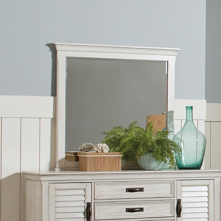 Franco Antique White Mirror