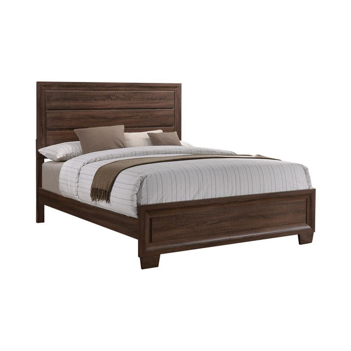 Brandon Transitional Medium Brown Queen Bed