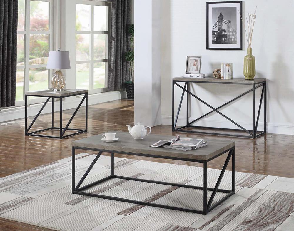 Industrial Sonoma Grey End Table