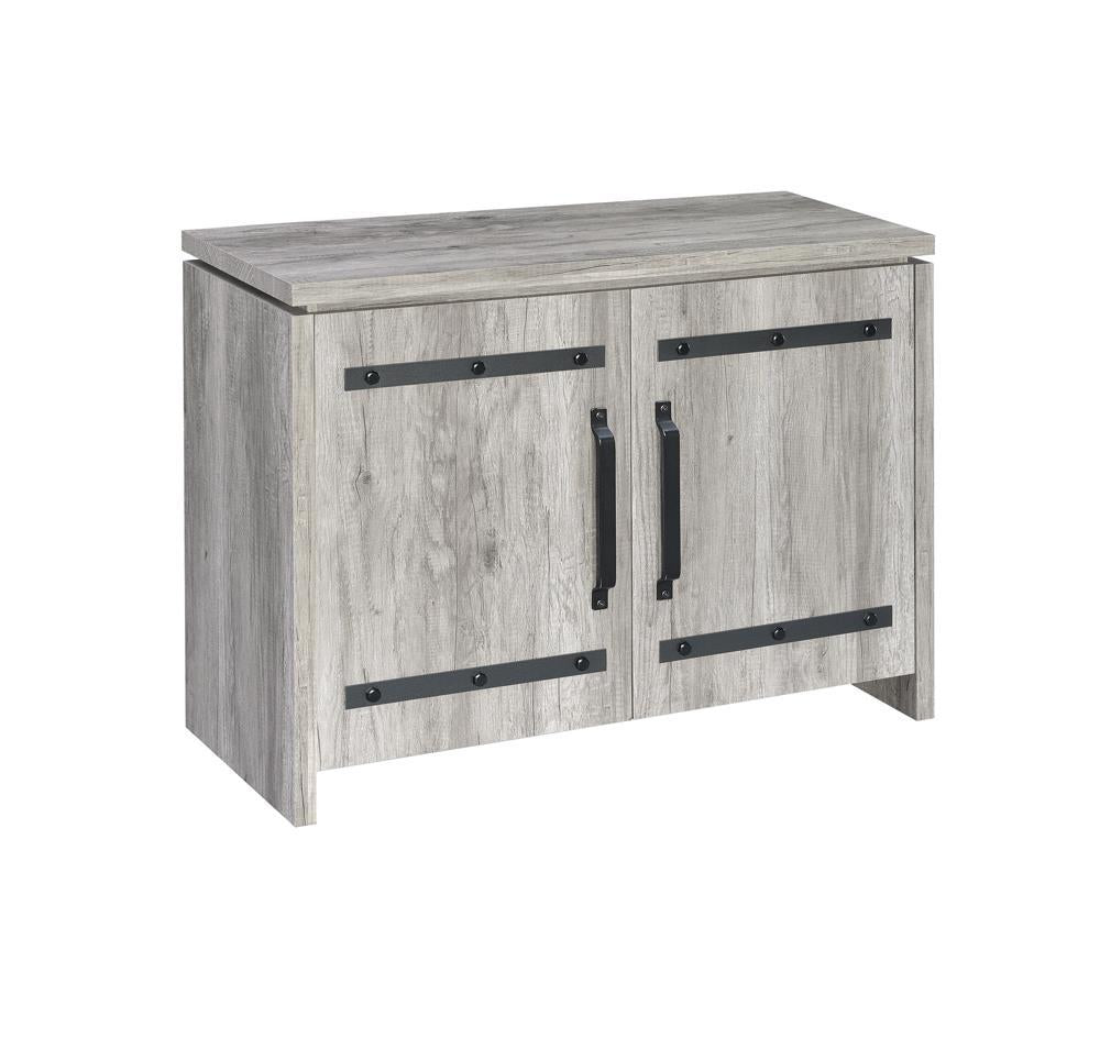 Rustic Grey Accent Cabinet