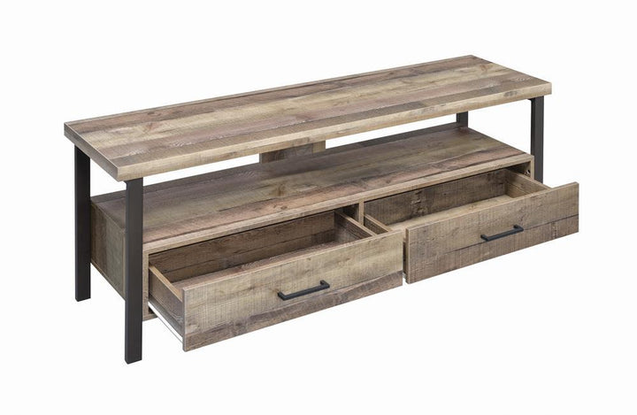 Rustic Weathered Pine 60" TV Console