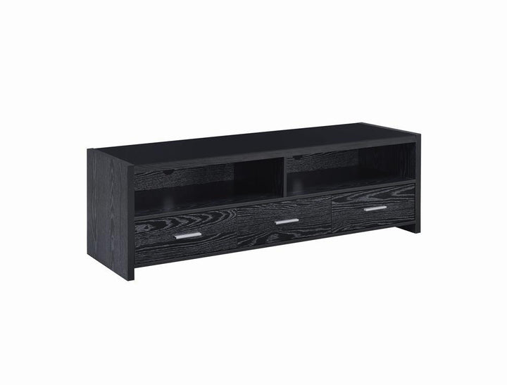 G700645 Contemporary Black Oak TV Console